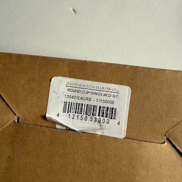 Restoration Hardware Medium Clip Rings – Estate Bronze, Set of 17 (1215-0056) - Picture 3 of 4